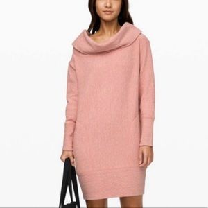 Lululemon Along the Way pink cowl necklace dress small